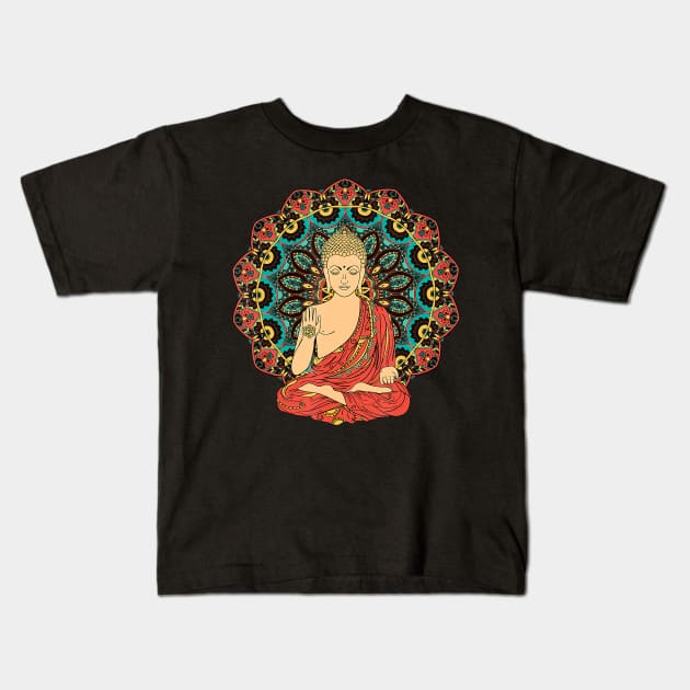 Buddha Funny - Buddha Lover - Buddha Gift Kids T-Shirt by JaydeMargulies